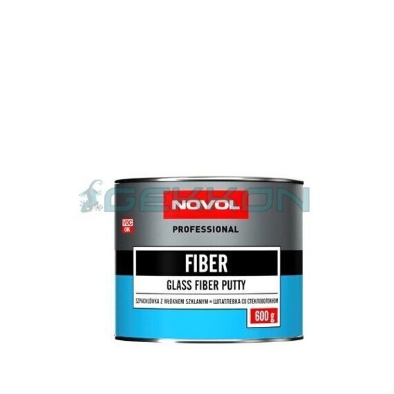 Шпатлевка NOVOL FIBER со стекловолокном, уп.0,6кг