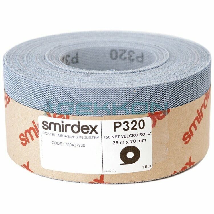 Абразивная сетка в рулонах SMIRDEX Net Velcro 750, 70мм