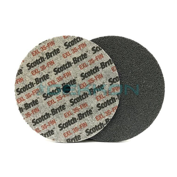 RoxelPro Нетканый прессованный круг ROXPRO 125x6x13мм, 2S, Fine