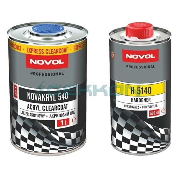 Лак NOVOL NOVAKRYL 540 SR 2+1 (комплект), уп.1л+0,5л Лак NOVOL NOVAKRYL 540 SR 2+1 (комплект), уп.1л+0,5л